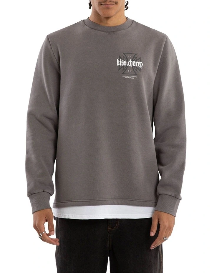 Sleepwalker Dual Curve Sweater in Grey image 2