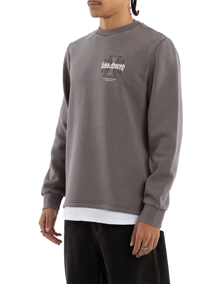 Sleepwalker Dual Curve Sweater in Grey image 3