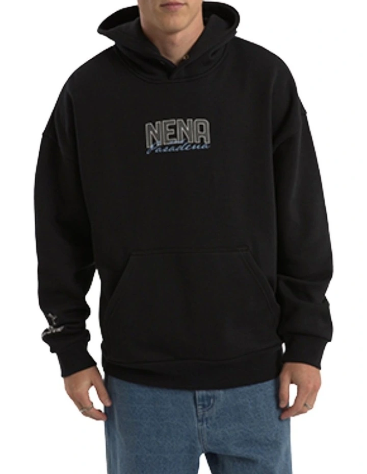 Contained Relaxed Hoodie in Black image 2