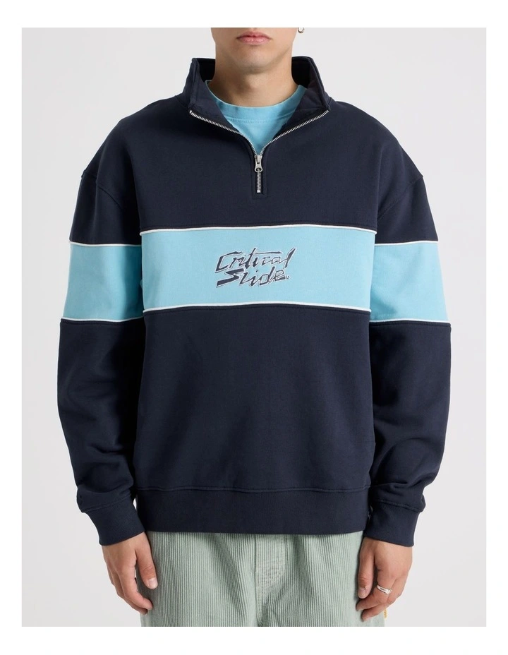 Buzzed Panel 1/4 Zip Crew image 1