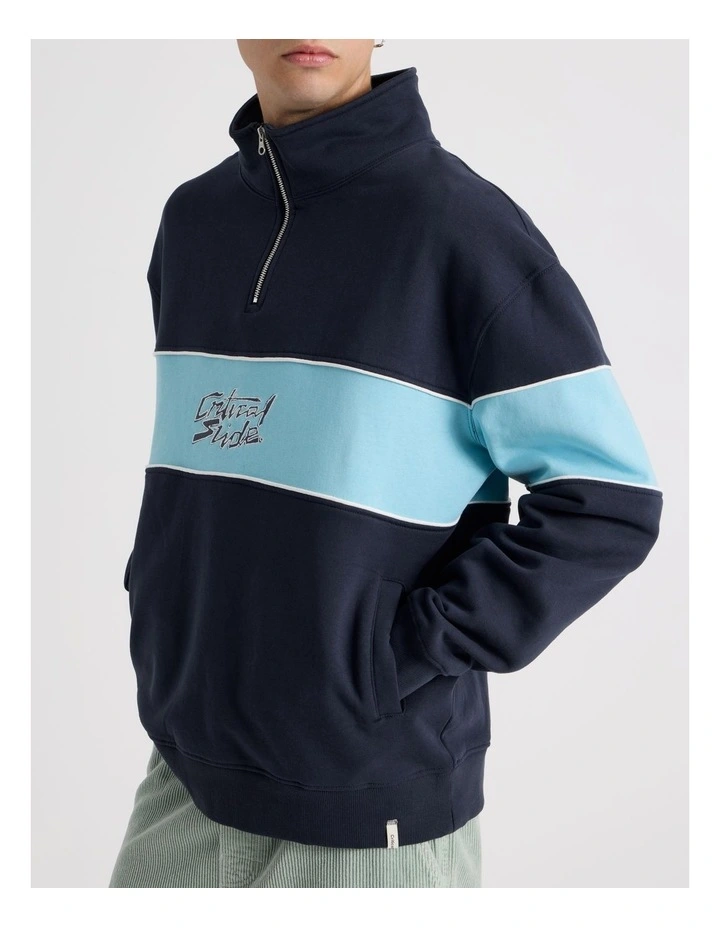 Buzzed Panel 1/4 Zip Crew image 2