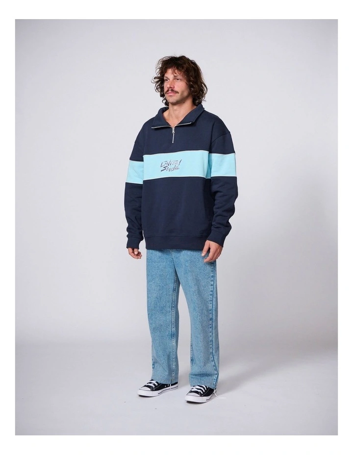 Buzzed Panel 1/4 Zip Crew image 3