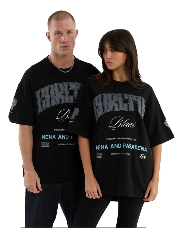 Carlton Game-On Loopback Tee in Jet Black image 4