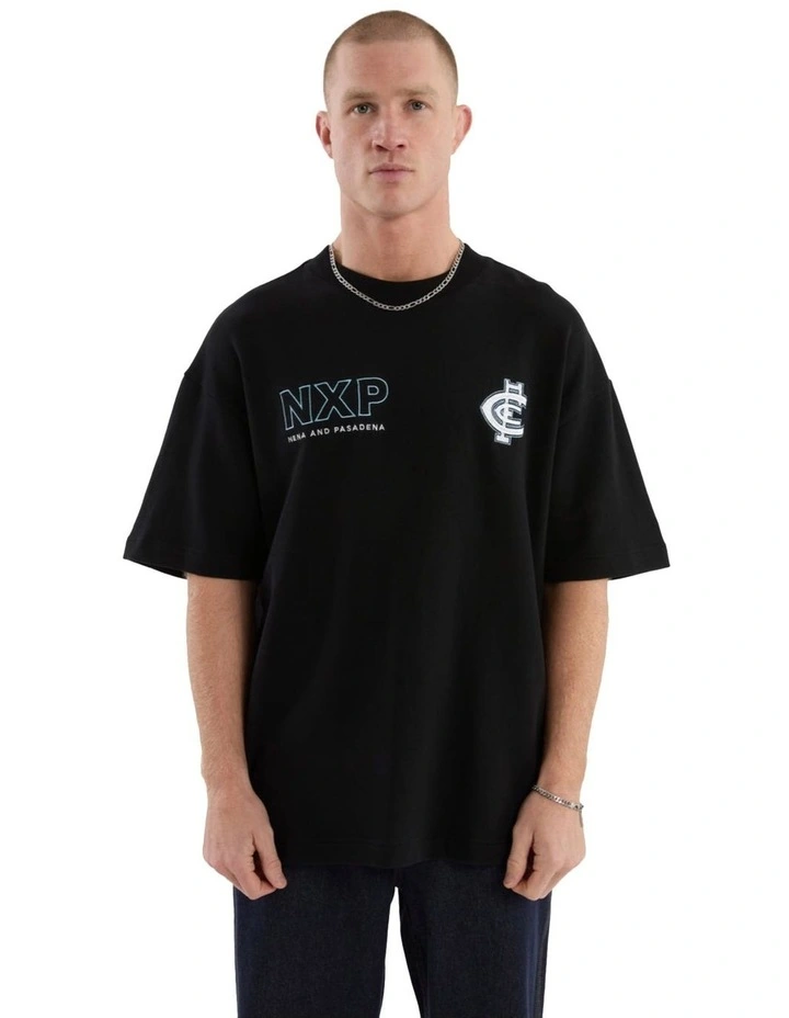 Carlton Legacy Loopback Tee in Jet Black image 2