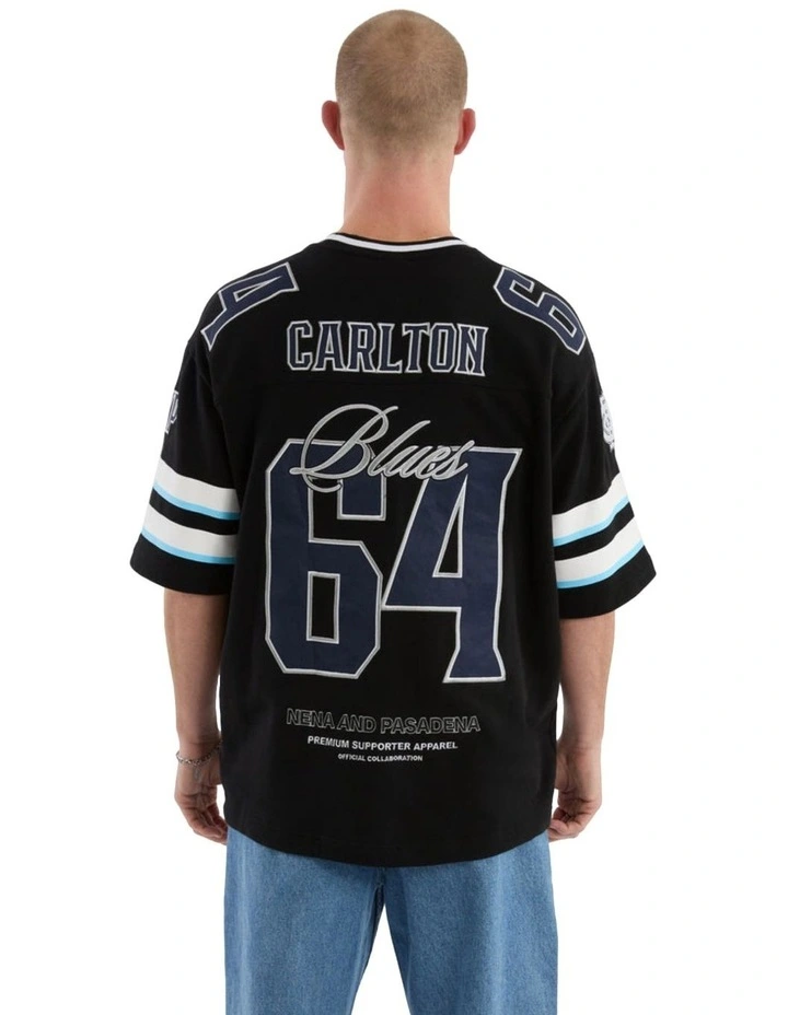 Carlton League Loopback Tee in Jet Black image 1