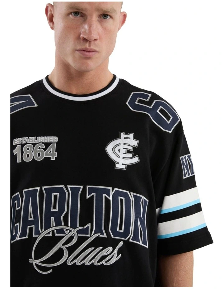 Carlton League Loopback Tee in Jet Black image 4