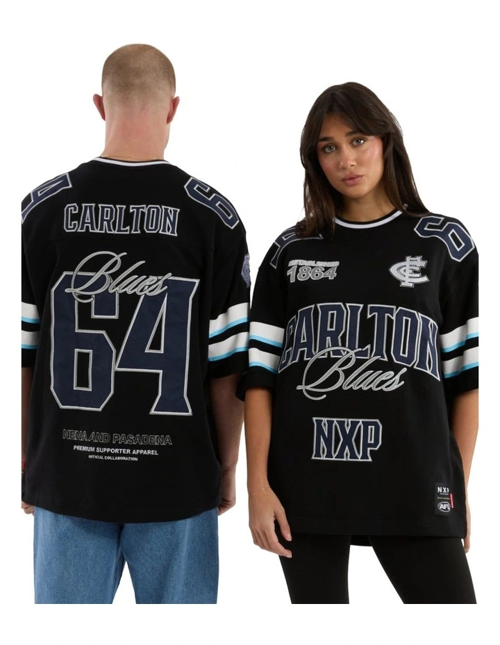 Carlton League Loopback Tee in Jet Black image 6