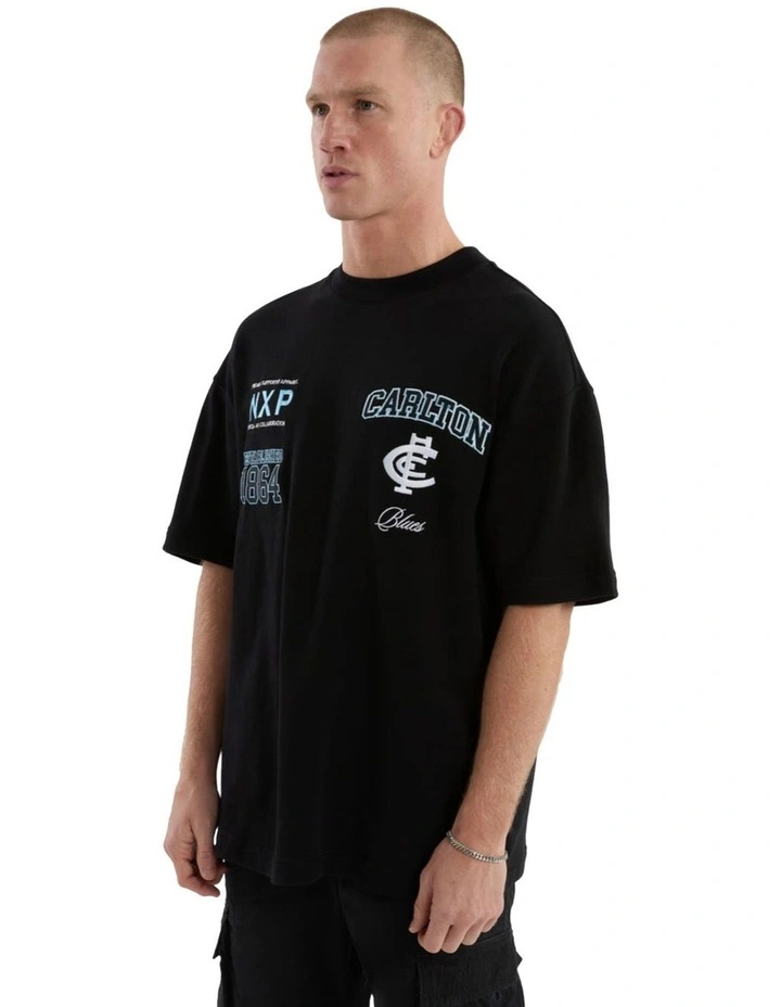 Carlton Stadium Loopback Tee in Black image 4