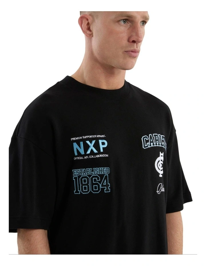 Carlton Stadium Loopback Tee in Black image 5