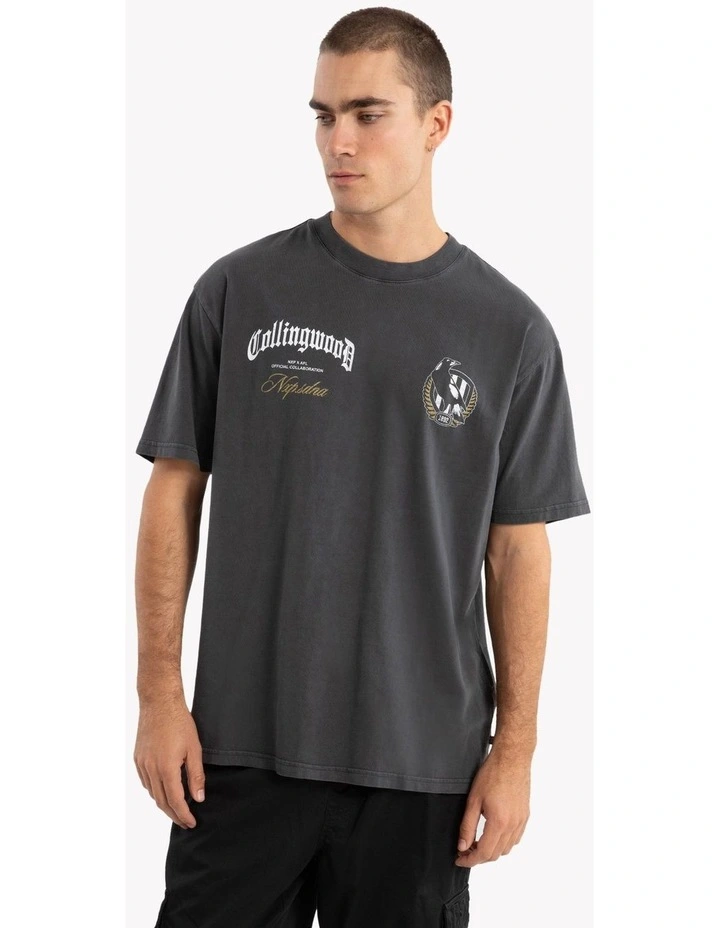 Collingwood Vintage Goth Tee in Grey image 2