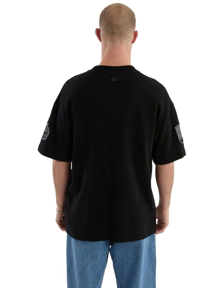 Collingwood Game-On Loopbk Tee in Jet Black image 2