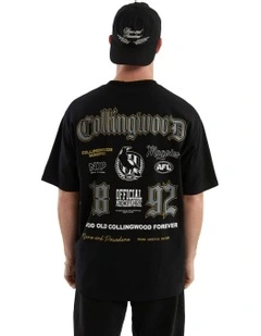 Collingwood Fallback Tee in Jet Black