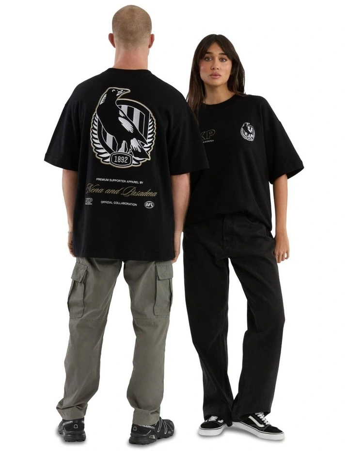 Collingwood Legacy Loopback Tee in Jet Black image 3