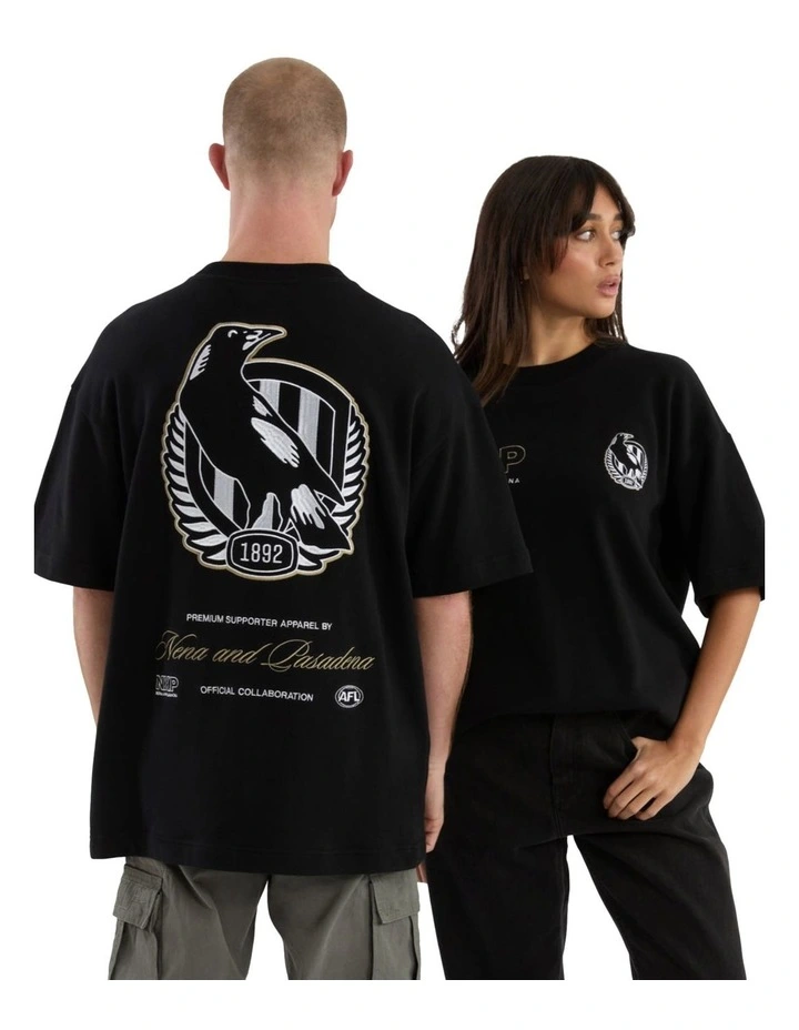 Collingwood Legacy Loopback Tee in Jet Black image 4