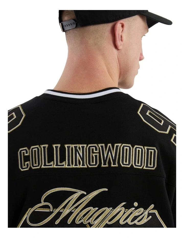 Collingwood League Loopback Tee in Jet Black image 5