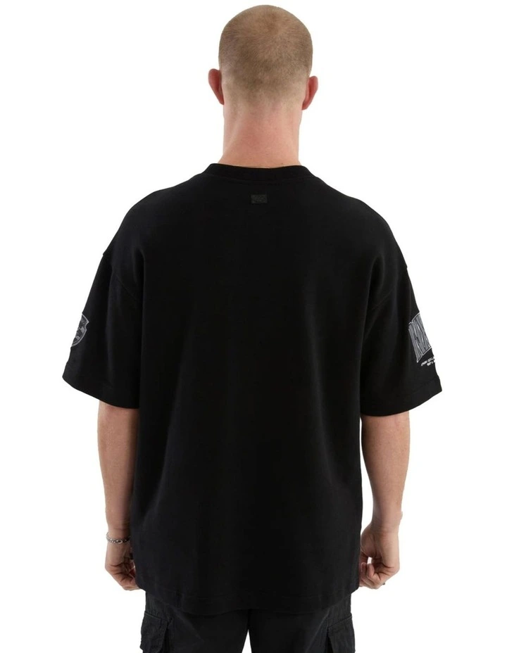 Geelong Game-On Loopback Tee in Black image 2