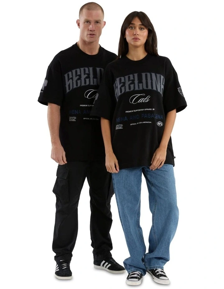 Geelong Game-On Loopback Tee in Black image 5