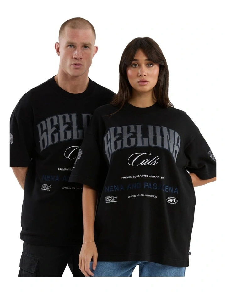 Geelong Game-On Loopback Tee in Black image 6