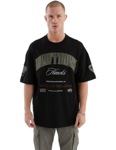 Hawthorn Game-On Loopback Tee in Jet Black