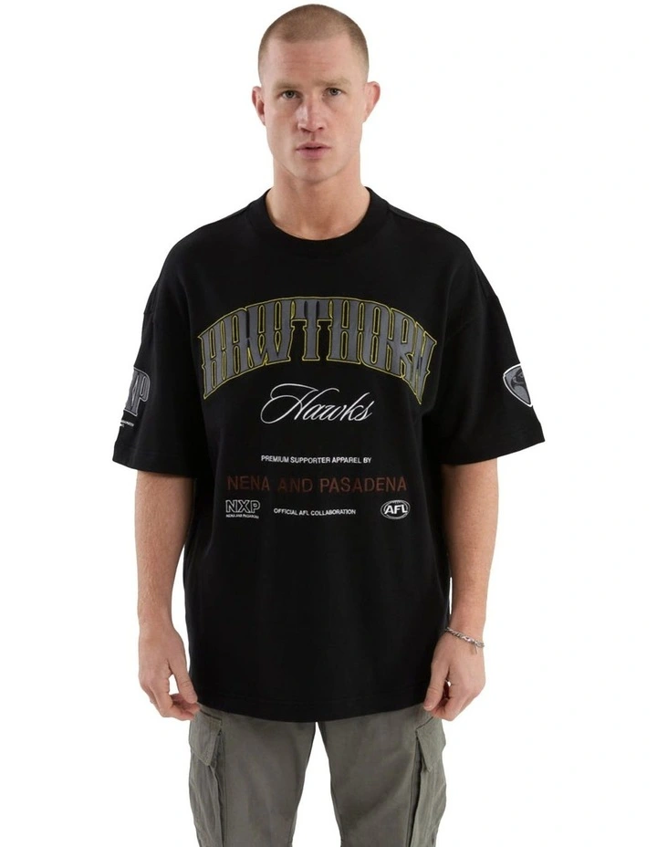 Hawthorn Game-On Loopback Tee in Jet Black image 1
