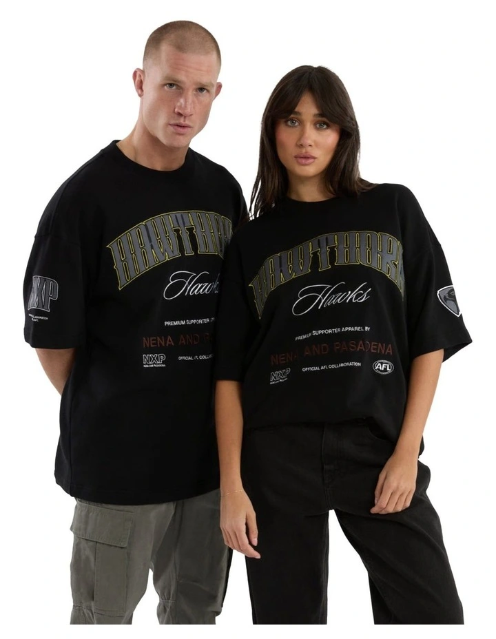 Hawthorn Game-On Loopback Tee in Jet Black image 4