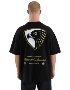 Hawthorn Legacy Loopback Tee in Jet Black