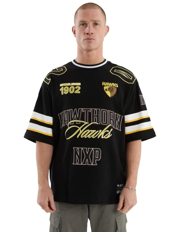 Hawthorn League Loopback Tee in Jet Black image 2