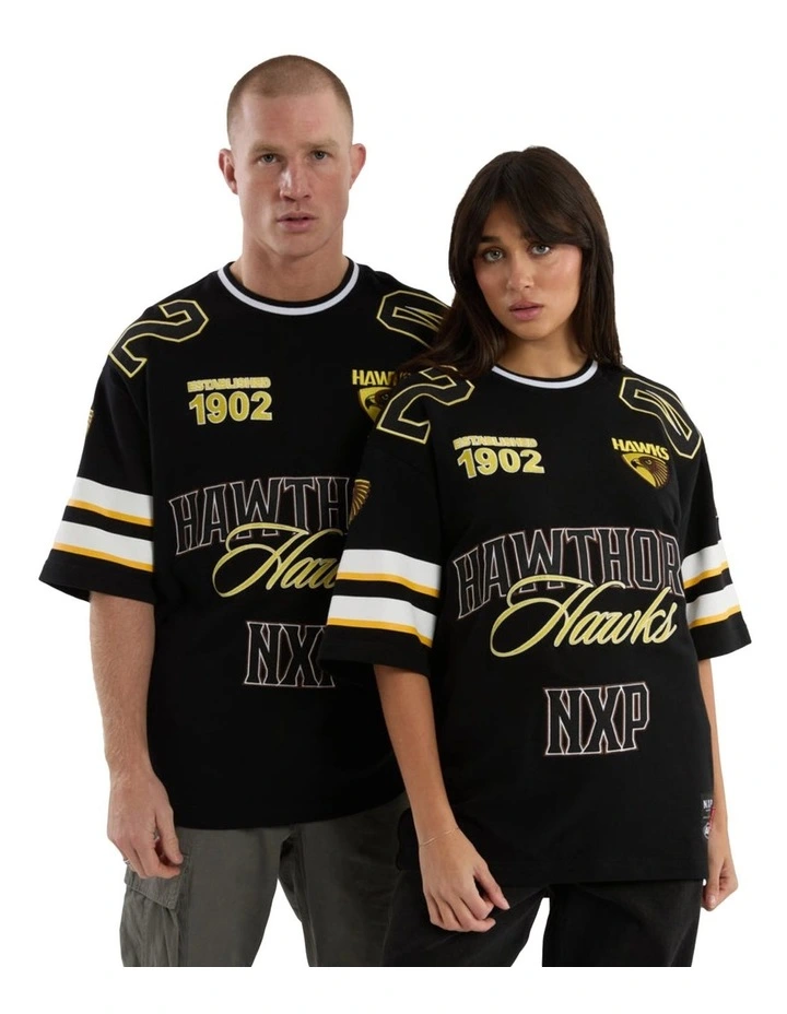 Hawthorn League Loopback Tee in Jet Black image 3