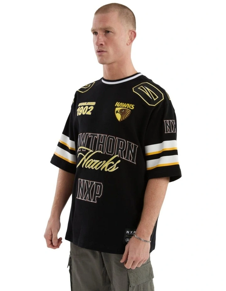 Hawthorn League Loopback Tee in Jet Black image 4
