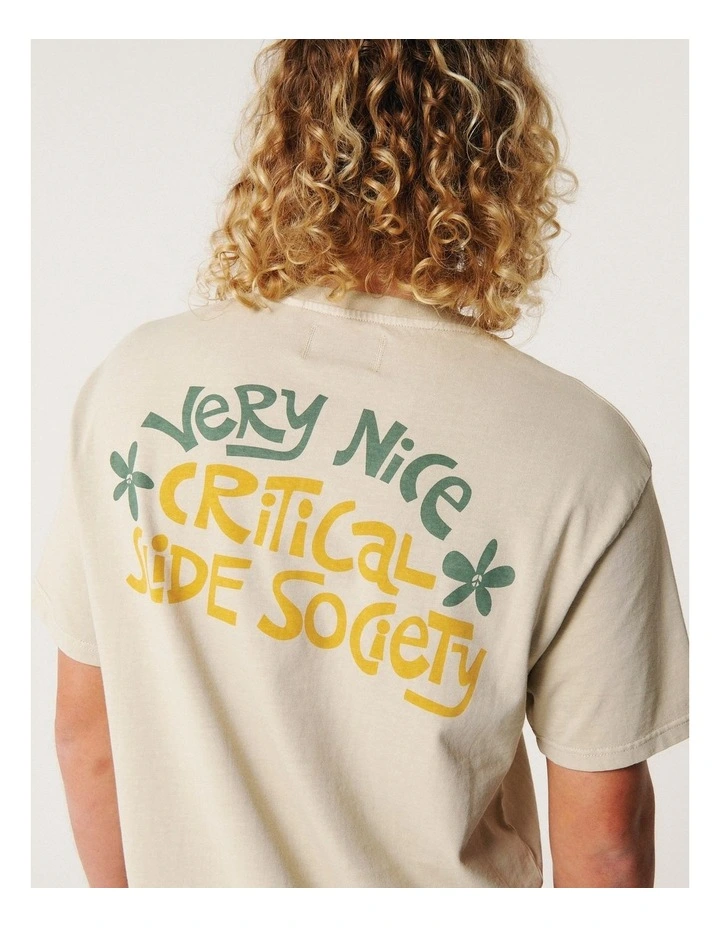 Very Nice Tee in Ecru image 4