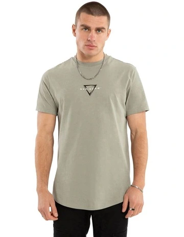 Inevitable Dual Curved Tee in Green