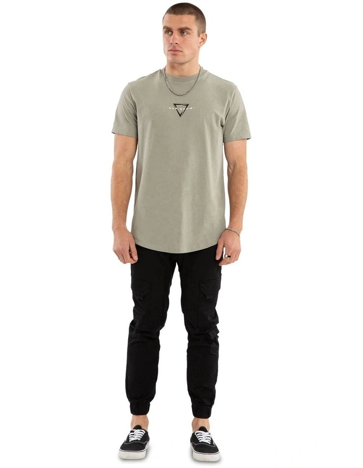 Inevitable Dual Curved Tee in Green image 6