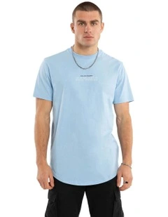 Charge Dual Curved Tee in Blue