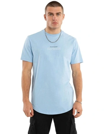 Charge Dual Curved Tee in Blue