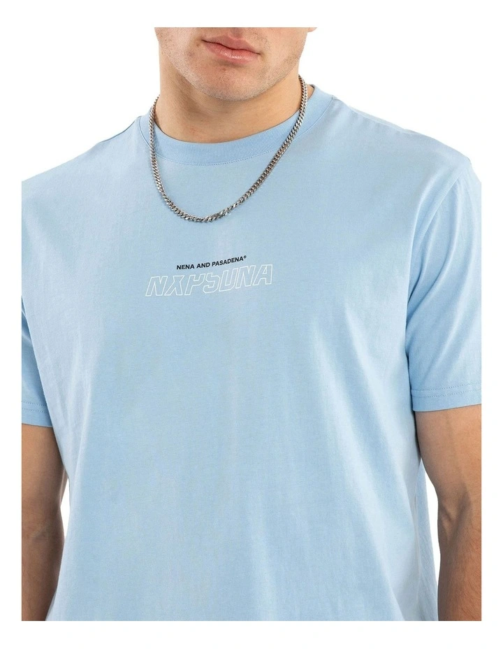 Charge Dual Curved Tee in Blue image 3