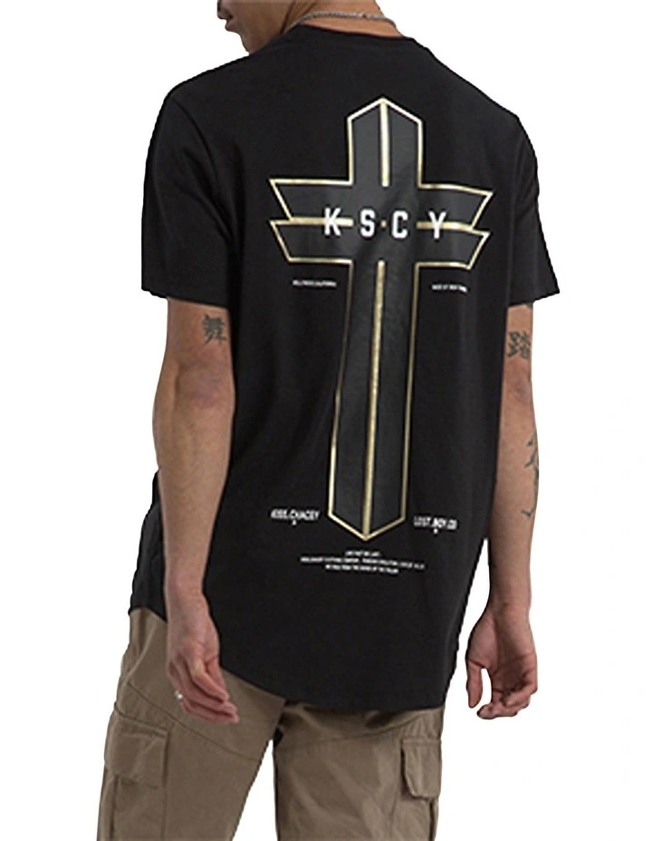 Tomb Dual Curved Tee in Black image 2