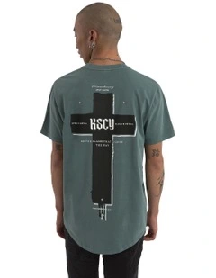 Promise Dual Curved Tee in Blue