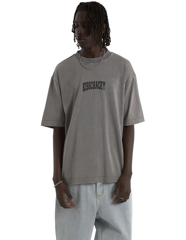 Missing Oversized Tee in Grey image 3