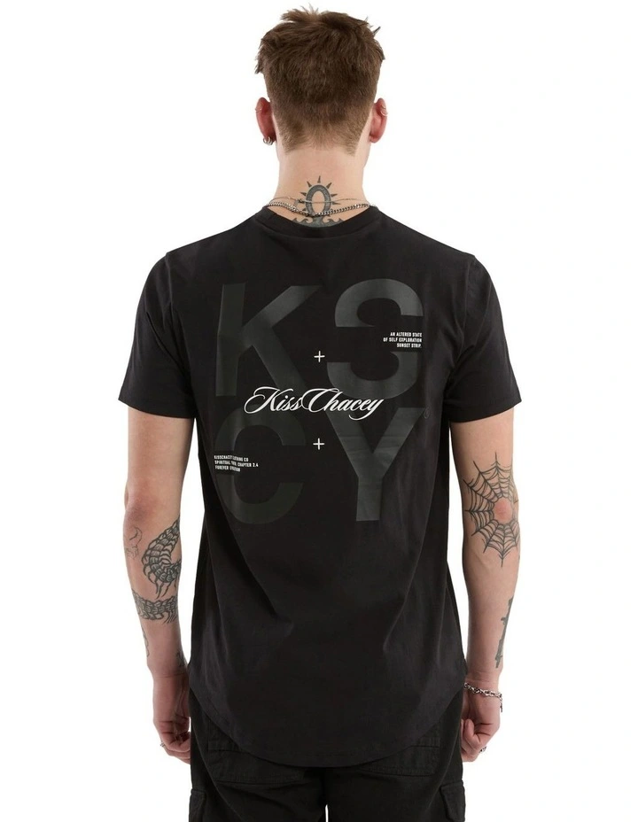 Future Dual Curved Tee in Black image 1
