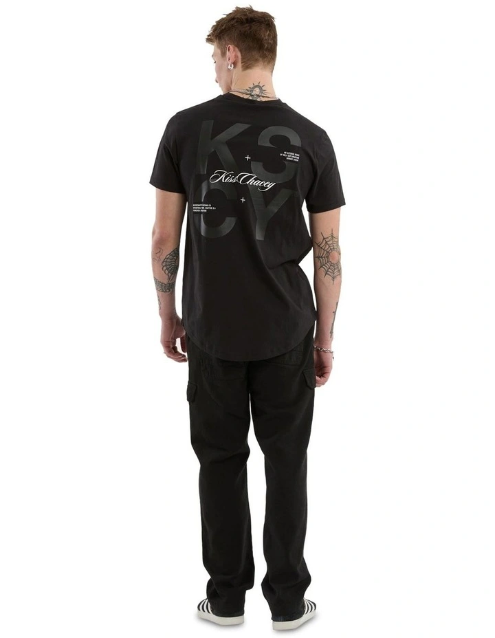 Future Dual Curved Tee in Black image 3
