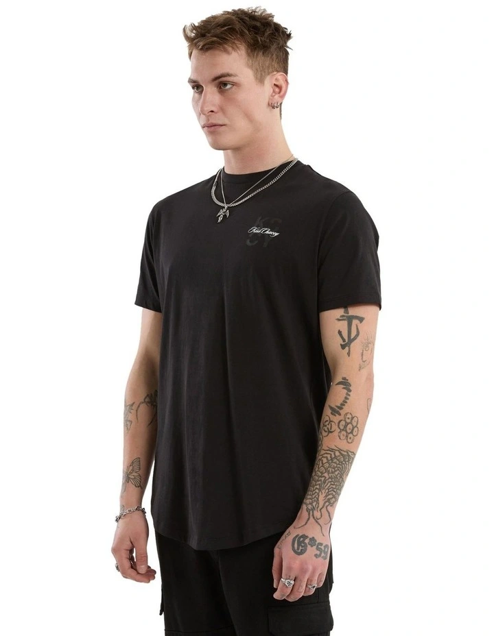 Future Dual Curved Tee in Black image 4