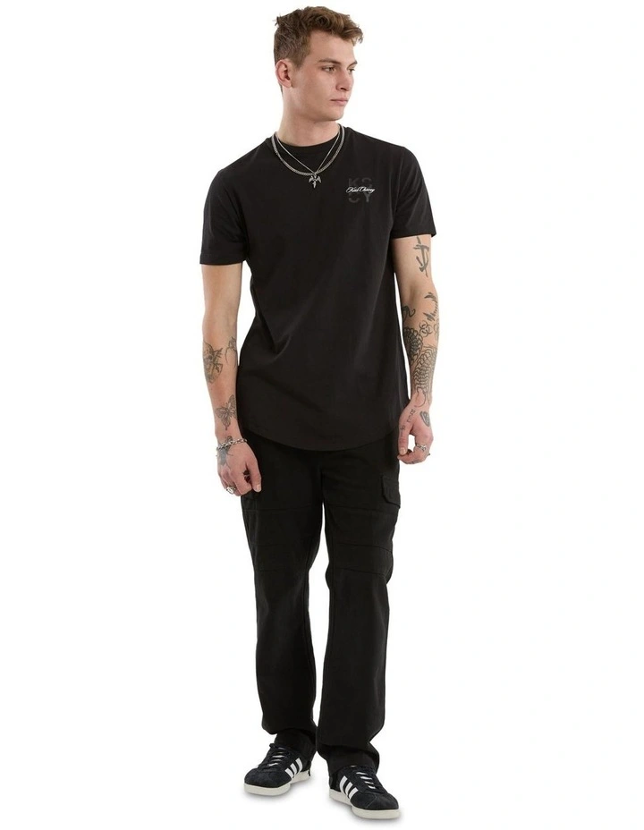 Future Dual Curved Tee in Black image 6