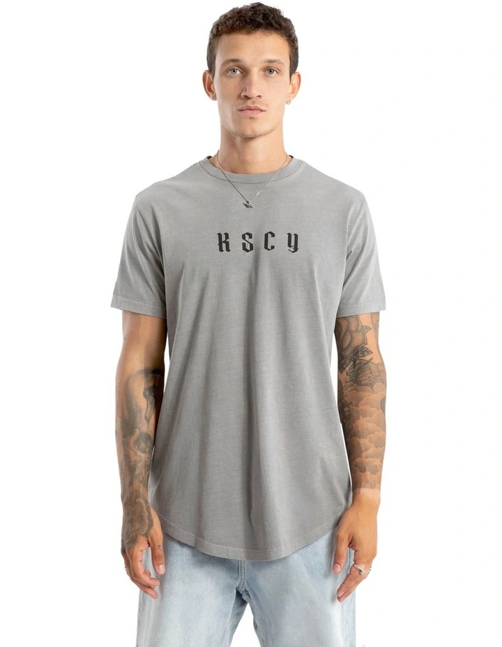 Surplus Dual Curved Tee in Grey image 2