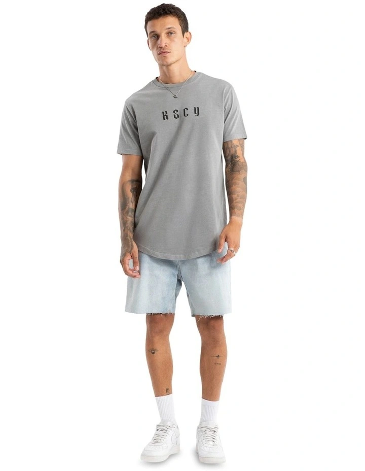 Surplus Dual Curved Tee in Grey image 5