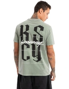 Twisted Standard Tee in Grey