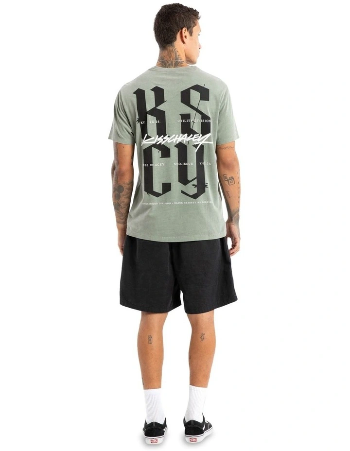 Twisted Standard Tee in Grey image 3