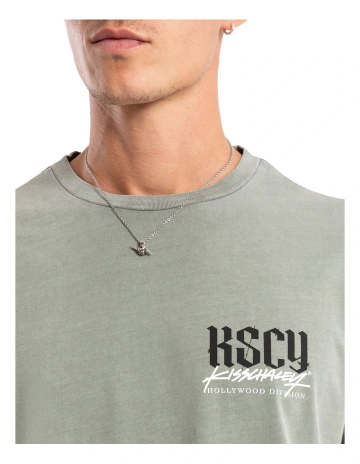 Twisted Standard Tee in Grey image 5