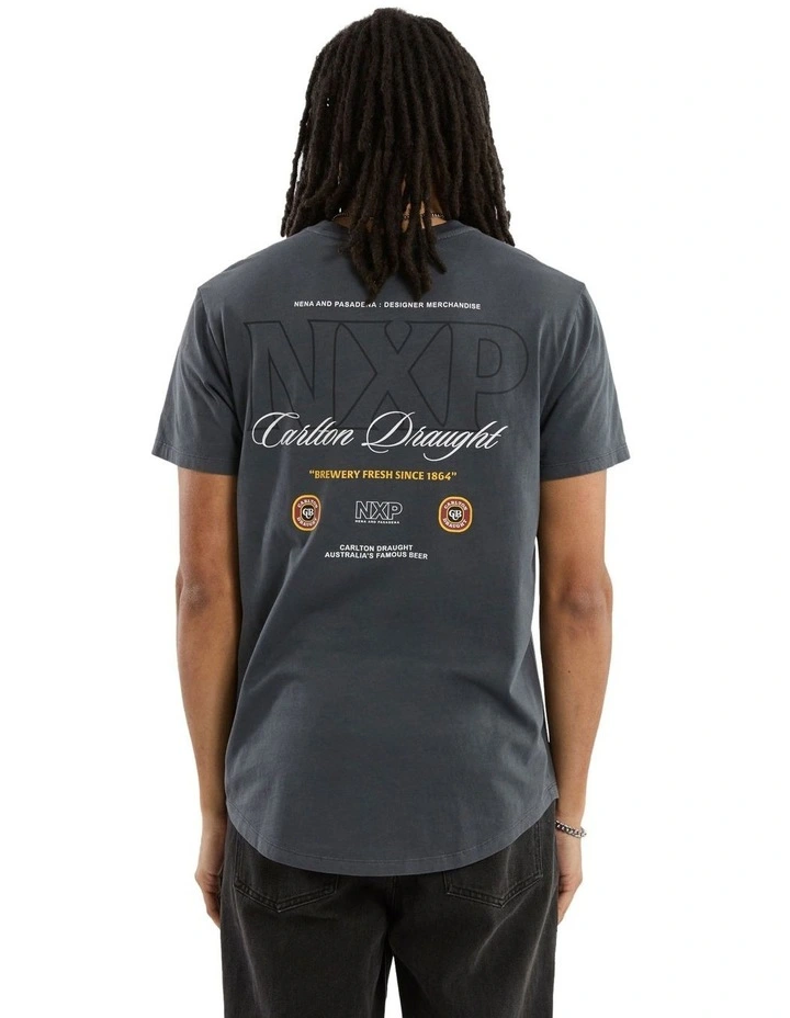 General Dual Curved Tee in Grey image 1