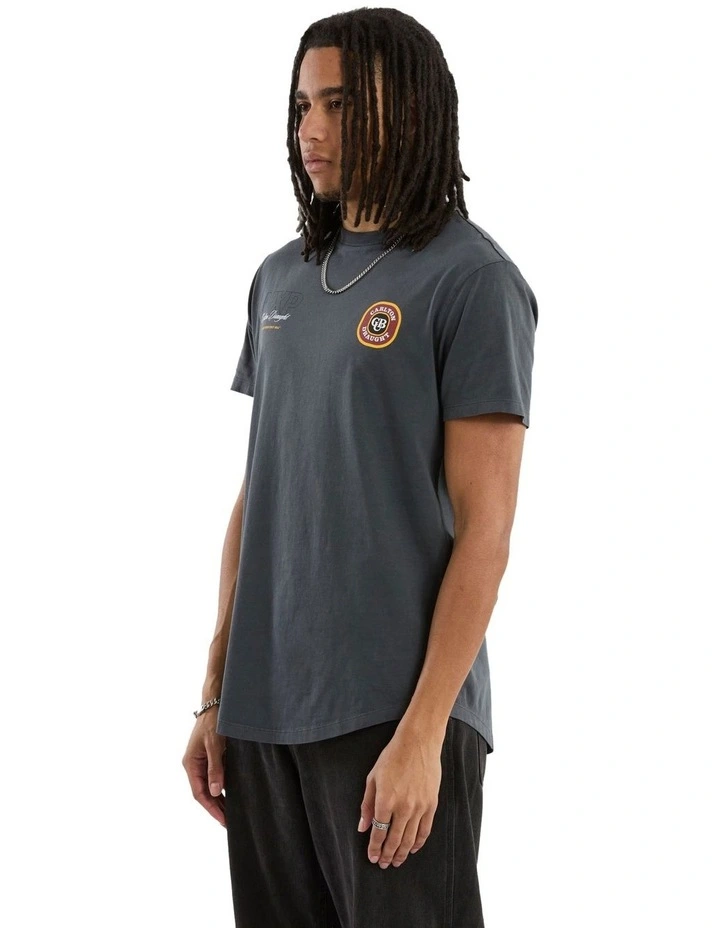 General Dual Curved Tee in Grey image 3