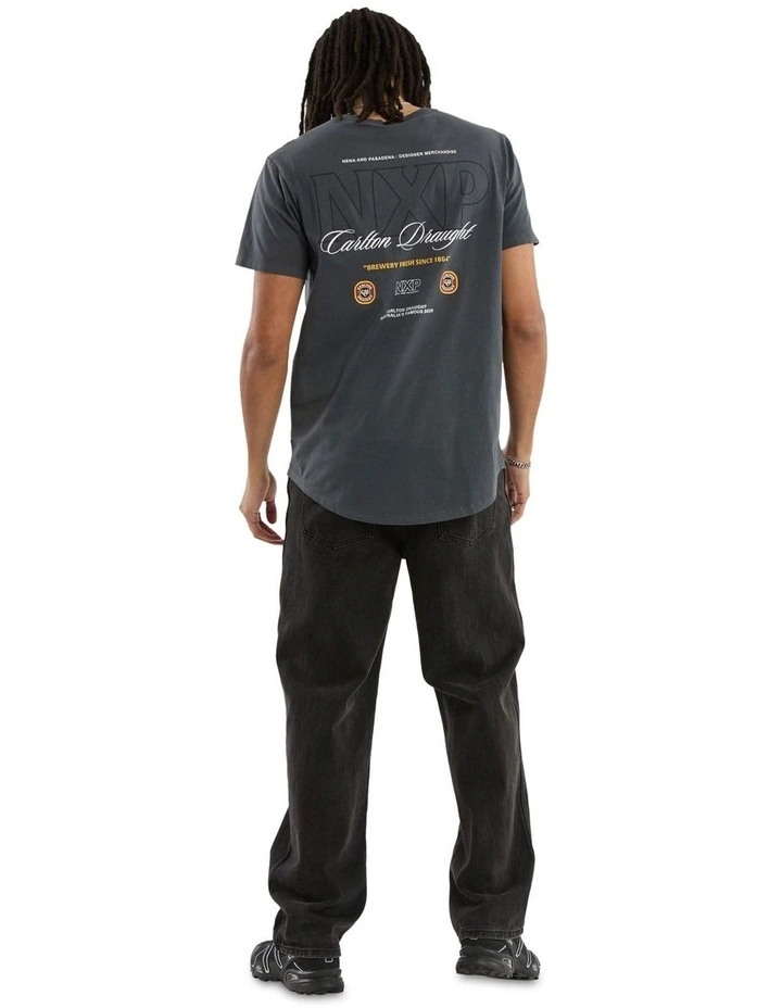 General Dual Curved Tee in Grey image 5